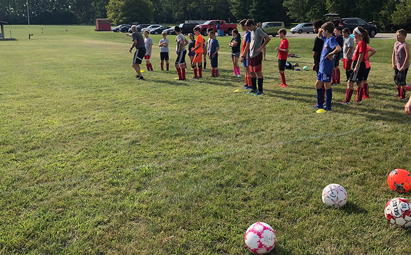 Soccer Training Session